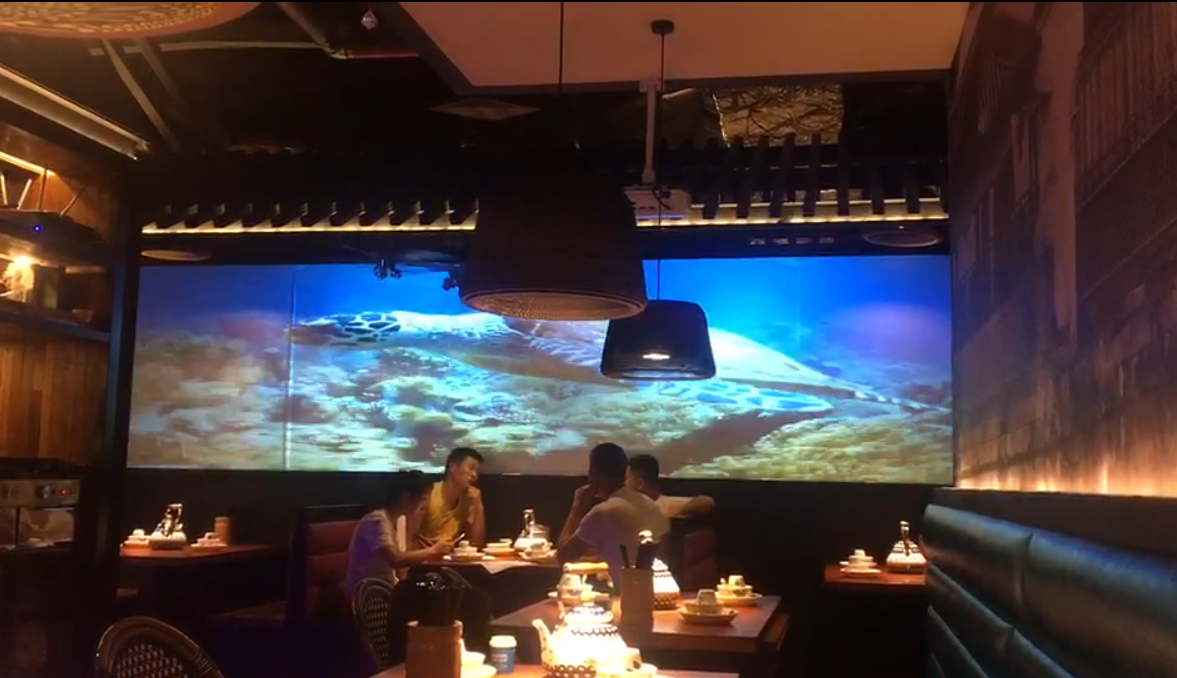 广西餐厅2通道墙面