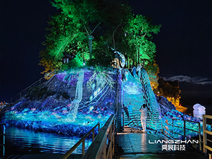 千岛湖户外结构投影