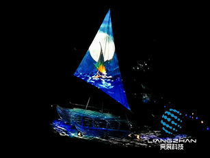 坛南湾户外异形投影